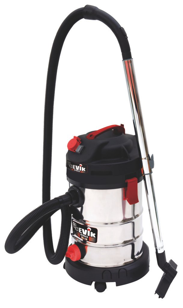 ASPIRADOR CEVIK PRO INOXIDABLE PARA SOLIDOS Y LIQUIDOS 30LITROS CE-PRO30XT