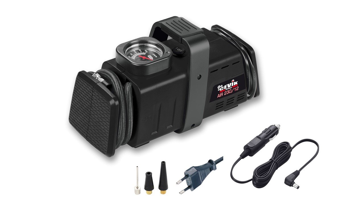 COMPRESOR PORTATIL CEVIK PRO DUAL 230V-12V CA-AIR230/12