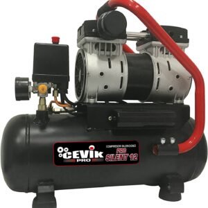 COMPRESOR SILENCIOSO CEVIK PRO SIN ACEITE 12 LITROS 1HP CA-PRO12SILENT