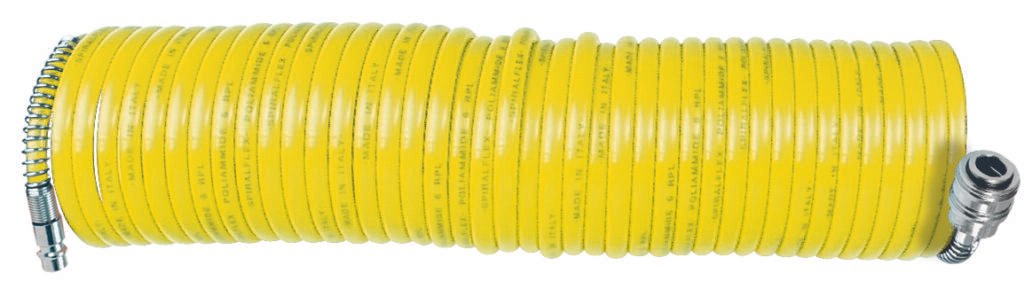 MANGUERA ESPIRAL CEVIK PRO RILSAN CON ENCHUFE RAPIDO 10 METROS DIAMETRO 6X8MM CA-SRU10-8