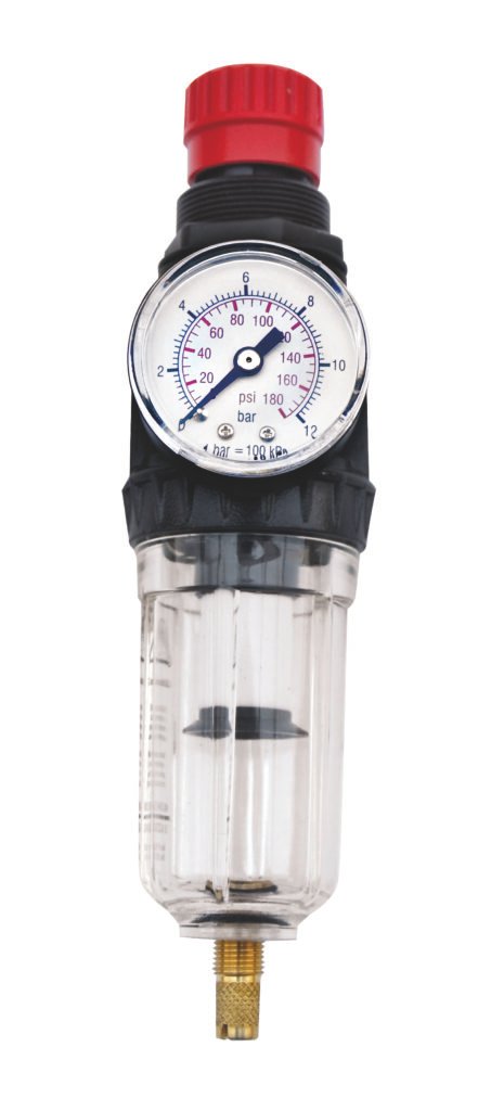 FILTRO REGULADOR CEVIK PRO CON MANOMETRO 1/4" PARA COMPRESOR CA-922