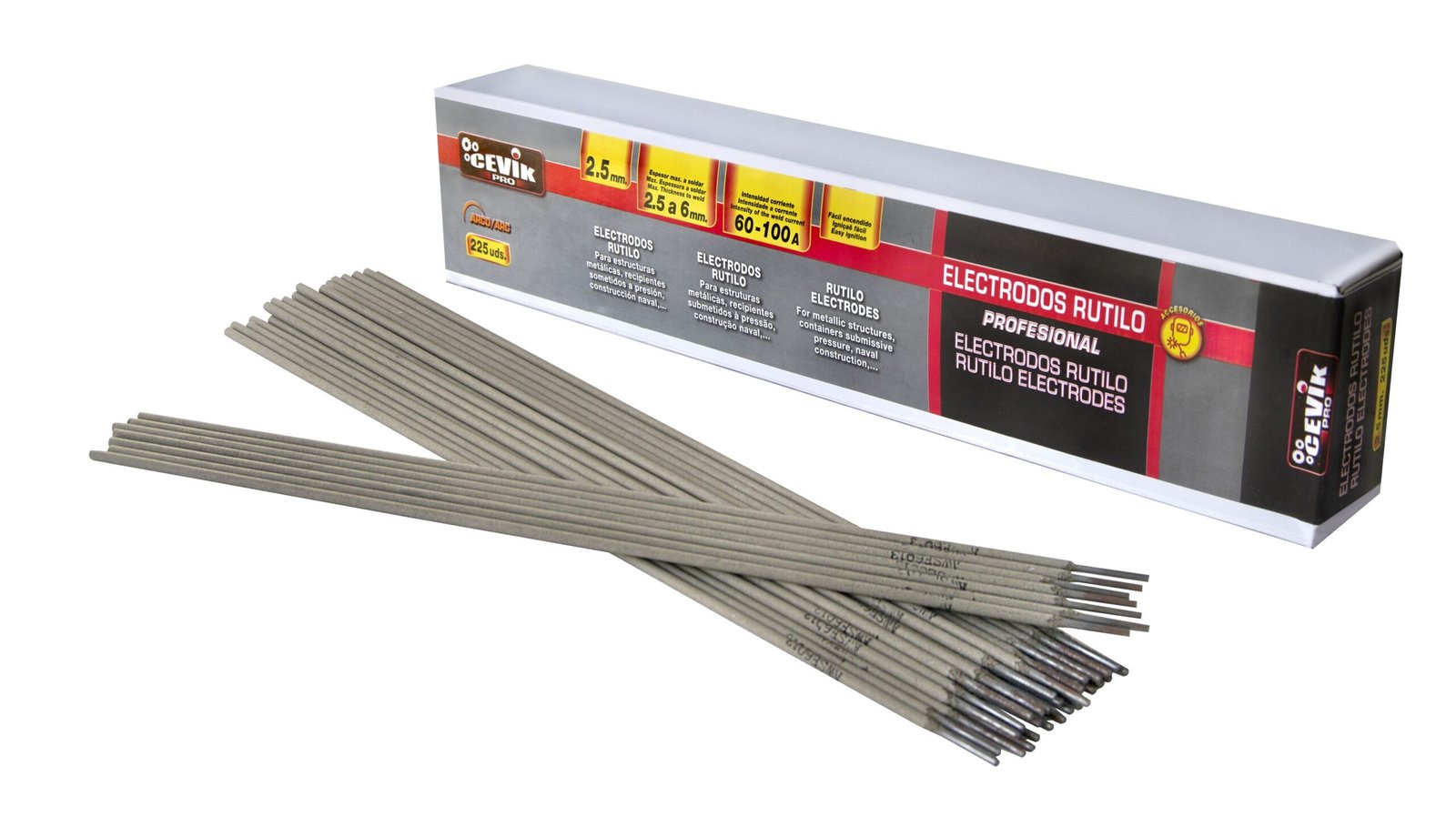 CAJA 225 ELECTRODOS RUTILO CEVIK PRO 2.5MM