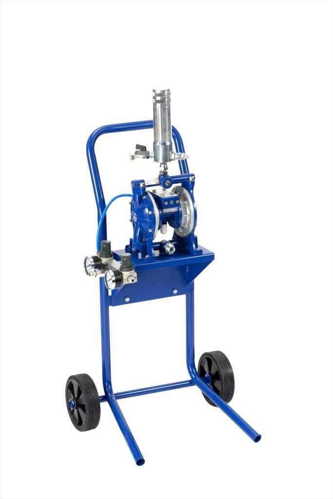 BOMBA NEUMATICA CEVIK PRO DOBLE MENBRANA 36 LITROS/MINUTO CON CARRO BT-213602