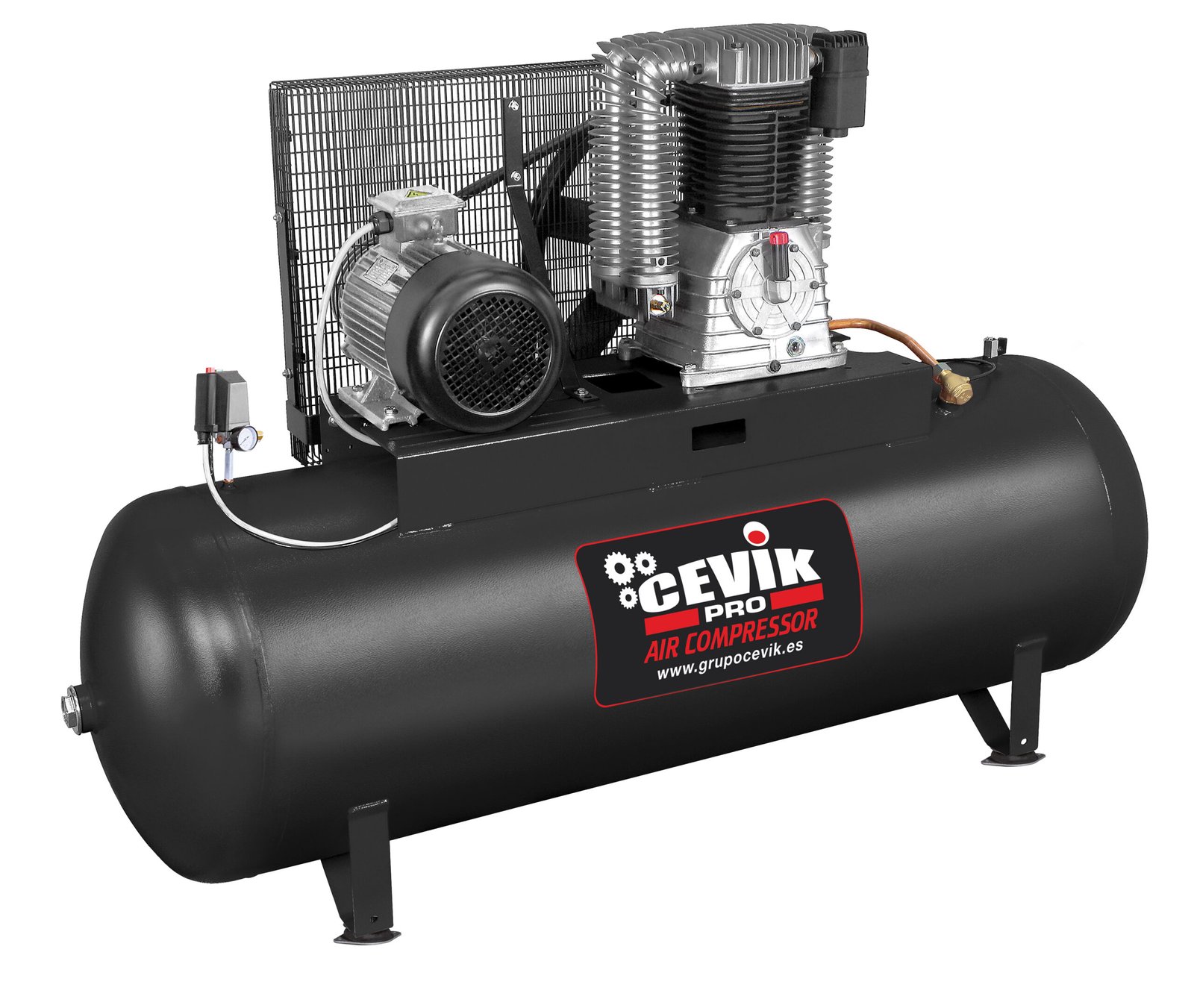 COMPRESOR CORREA CEVIK PRO ESTACIONARIO 500 LITROS 10HP TRIFASICO 400V CA-PRO500-10TSD