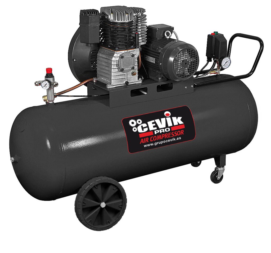 COMPRESOR CORREA 200L 4HP 400V CEVIK PRO CA-PRO200-4TF