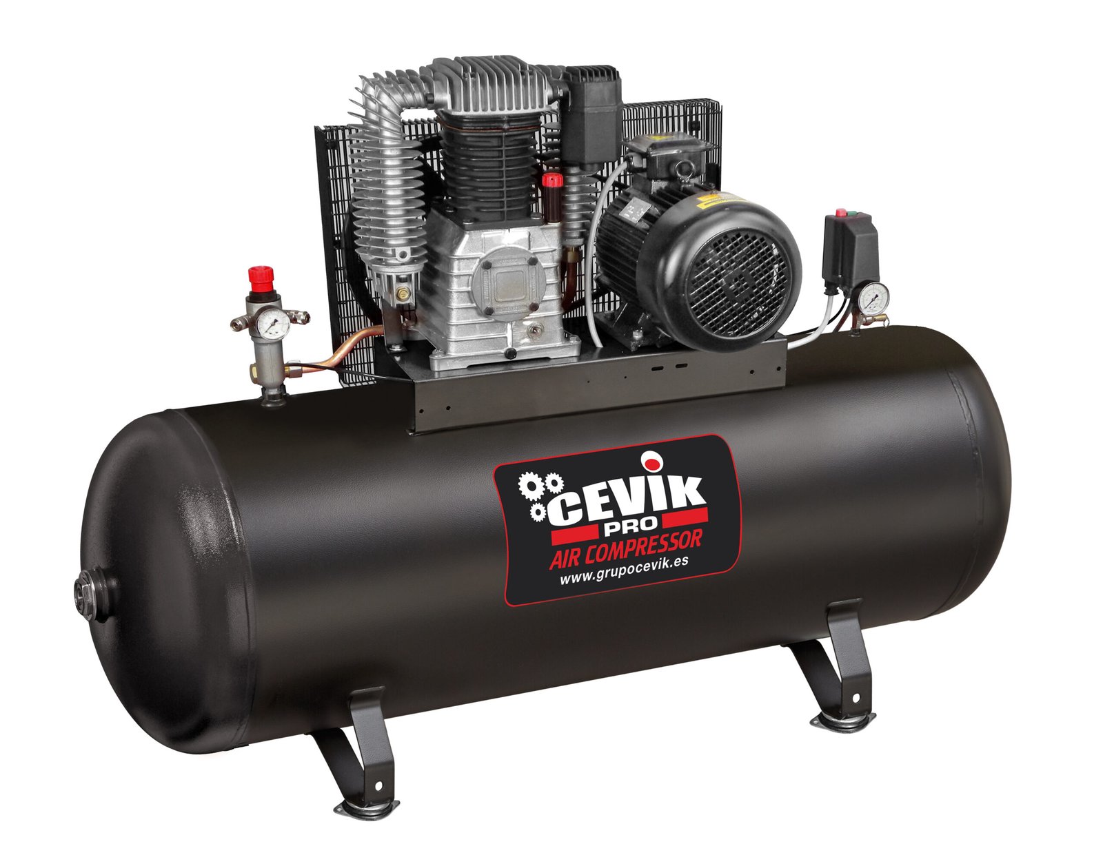 COMPRESOR CORREA CEVIK PRO ESTACIONARIO 270L 7.5HP 400V CEVIK PRO CA-PRO300-7.5TF