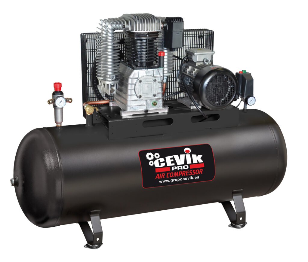 COMPRESOR CORREA CEVIK PRO ESTACIONARIO 300 LITROS 5,5HP 14 BAR TRIFASICO 400V CA-PRO314-5.5TF