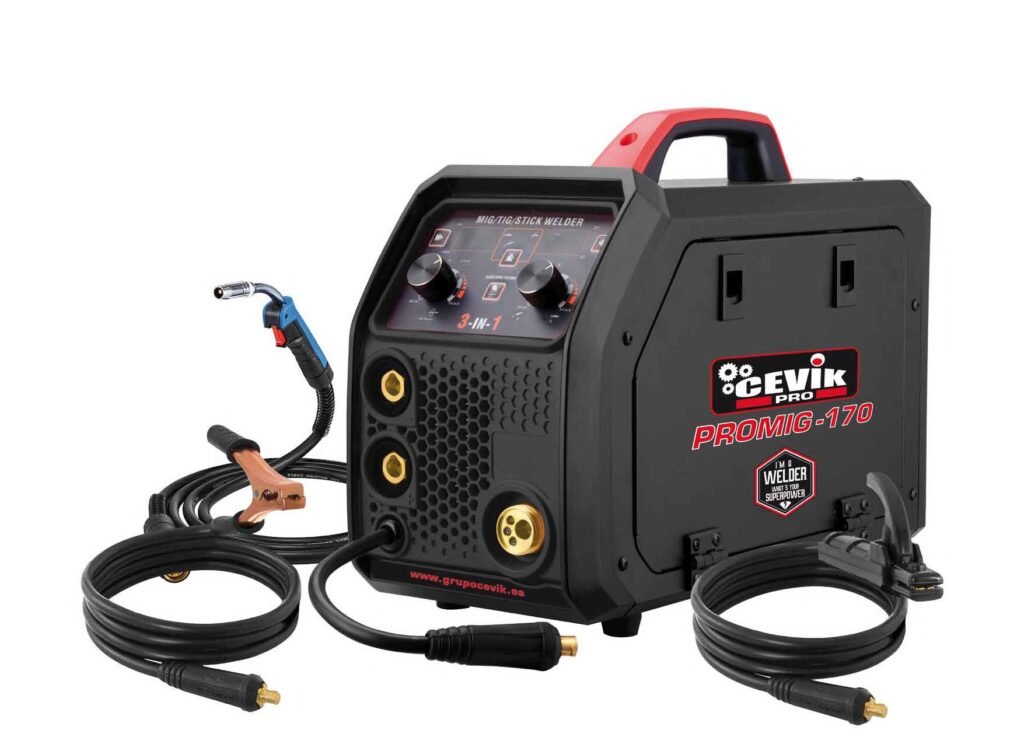 SOLDADOR INVERTER CEVIK PRO 3 EN 1 MIG/TIG/MMA 160 AMPERIOS CE-PROMIG170