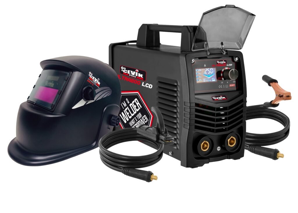 SOLDADOR INVERTER CEVIK PRO MMA 200 AMPERIOS LCD + PANTALLA ELECTRONICA CE-ULTRA200LCD