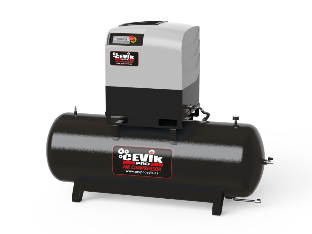 COMP. TORNILLO 10HP 500LT SECADOR CEVIK PRO CA-CT10D-500