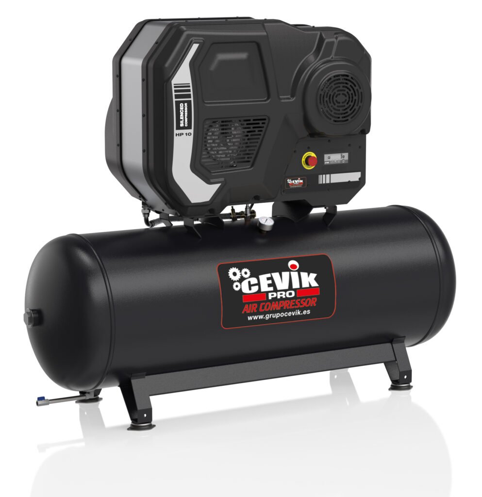 COMPRESOR SILENT CORREAS 10Hp 500L CEVIK PRO CA-SILENT10-500